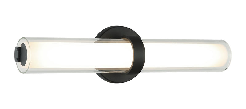 Matteo Lighting S03518MB LED Wall Sconce, Matte Black