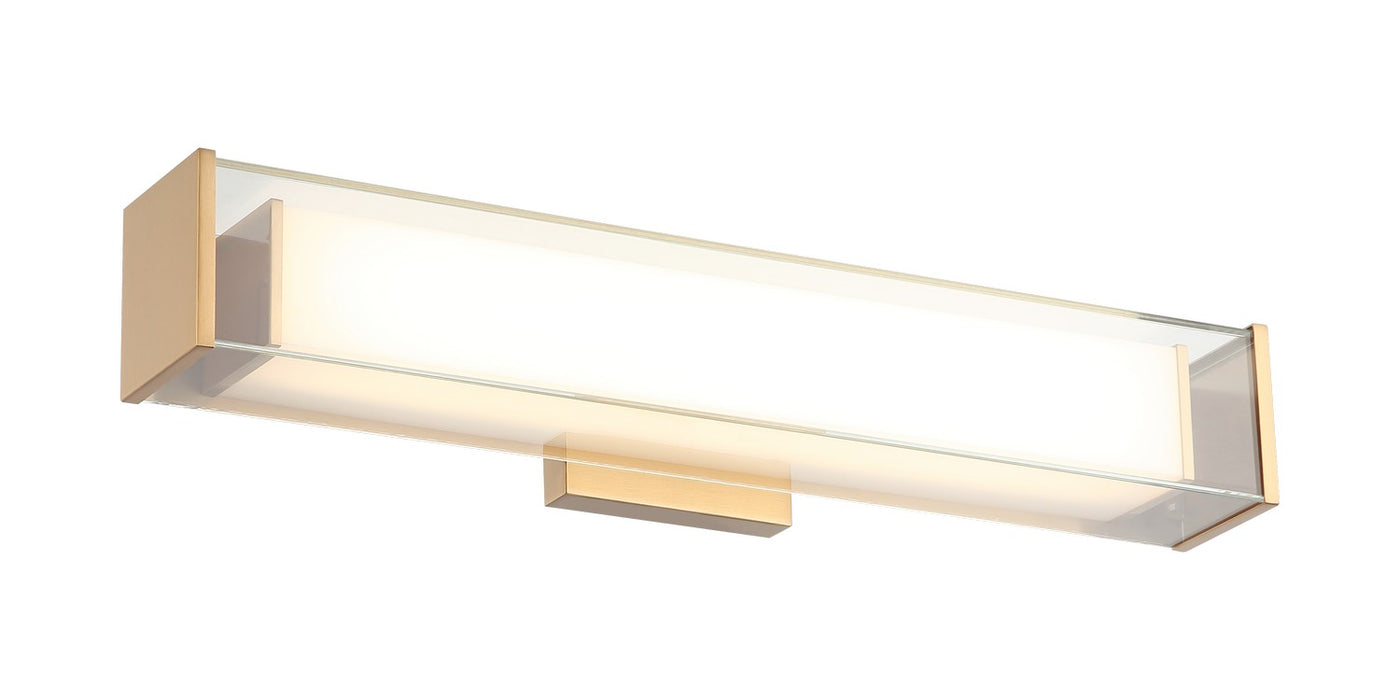 Matteo Lighting S04420AG LED Wall Sconce, Aged Gold Brass
