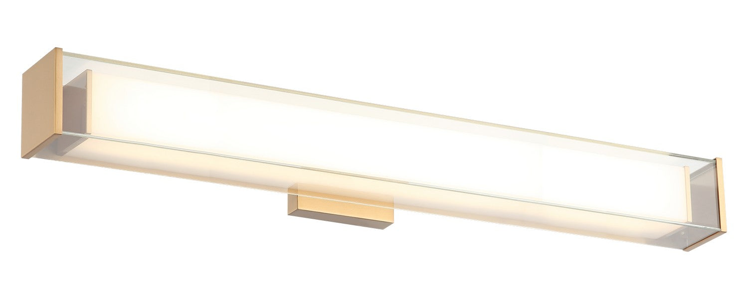 Matteo Lighting S04426AG LED Wall Sconce, Aged Gold Brass