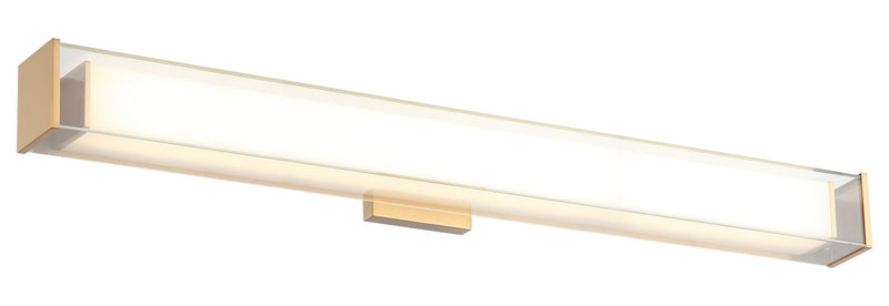 Matteo Lighting S04432AG LED Wall Sconce, Aged Gold Brass