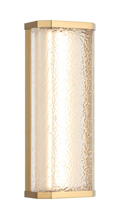 Matteo Lighting S11812AG LED Wall Sconce, Aged Gold Brass