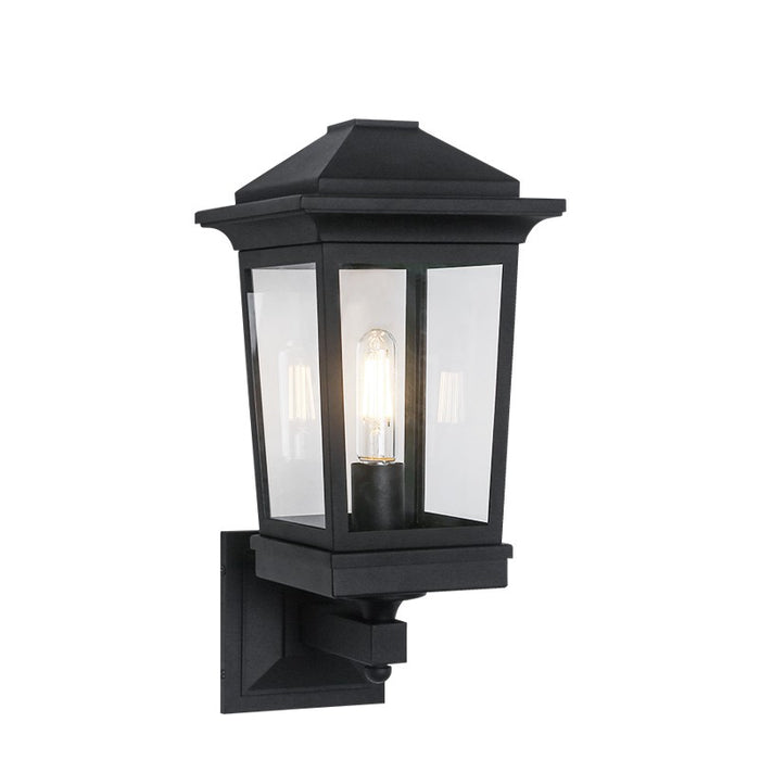 Matteo Lighting S12001MB One Light Wall Sconce, Matte Black