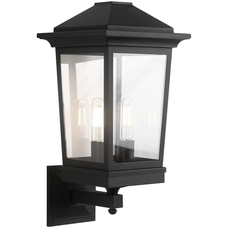 Matteo Lighting S12002MB Two Light Wall Sconce, Matte Black