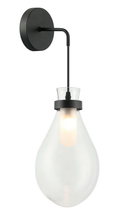 Matteo Lighting W31901MB One Light Wall Sconce, Matte Black