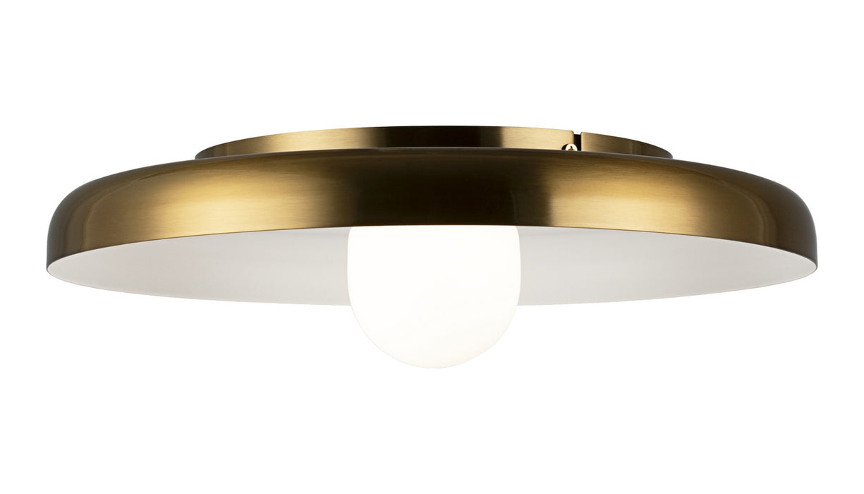 Matteo Lighting X34421AGOP LED Ceiling Mount, Aged Gold Brass