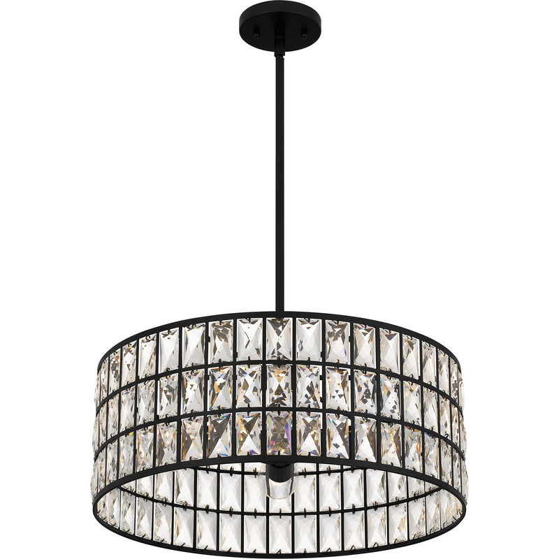 Quoizel GIB2820MBK Four Light Pendant, Matte Black