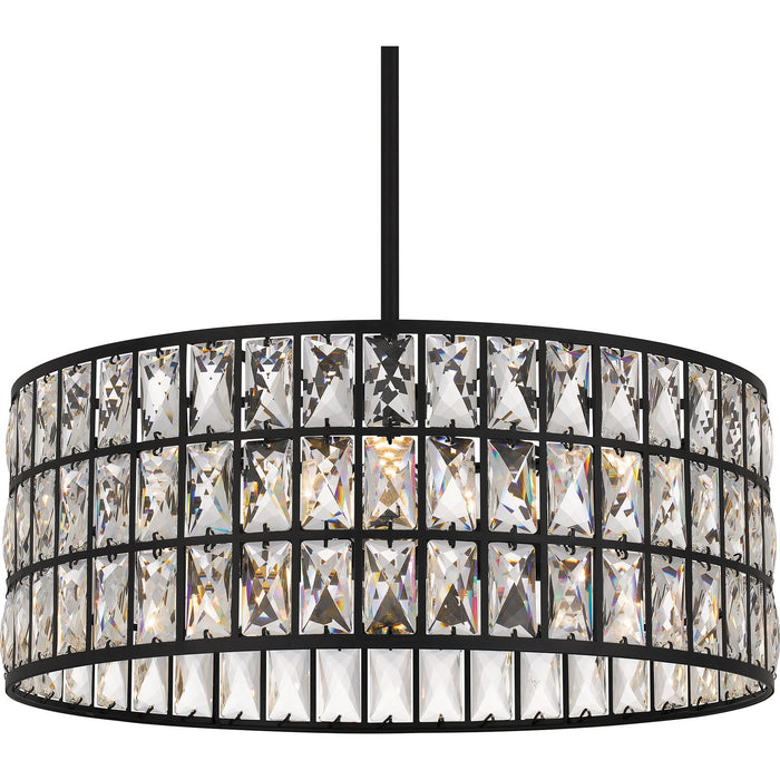 Quoizel GIB2820MBK Four Light Pendant, Matte Black