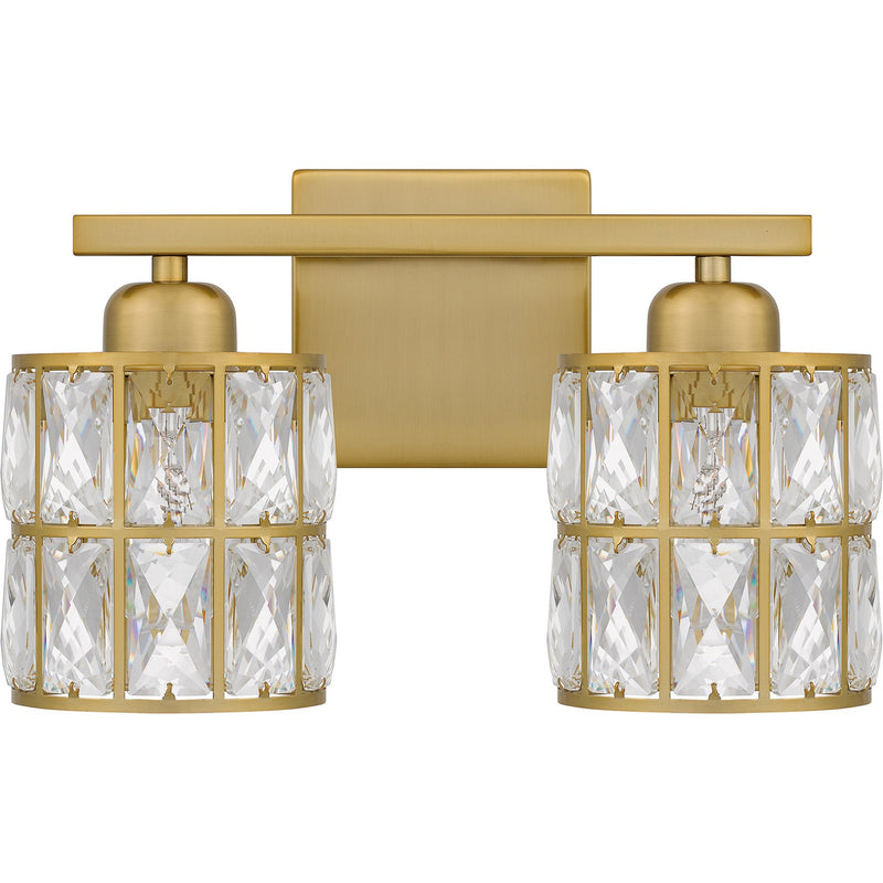 Quoizel GIB8613AB Two Light Bath, Aged Brass