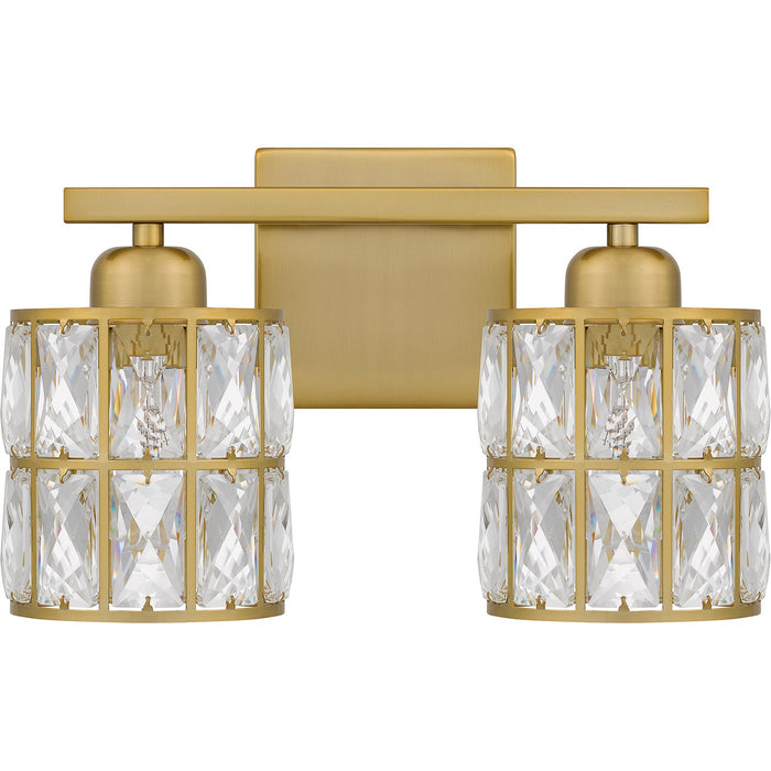 Quoizel GIB8613AB Two Light Bath, Aged Brass