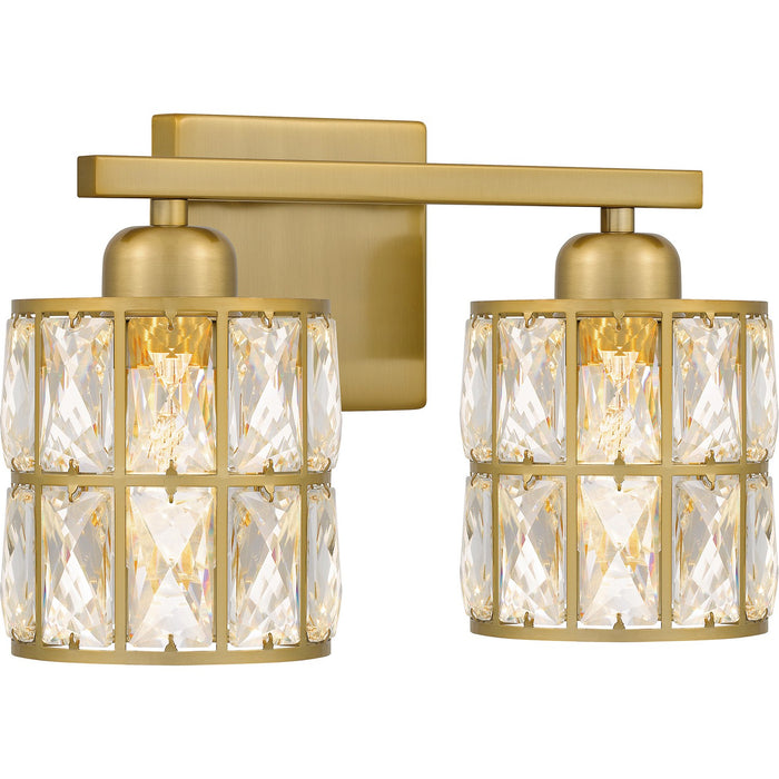 Quoizel GIB8613AB Two Light Bath, Aged Brass