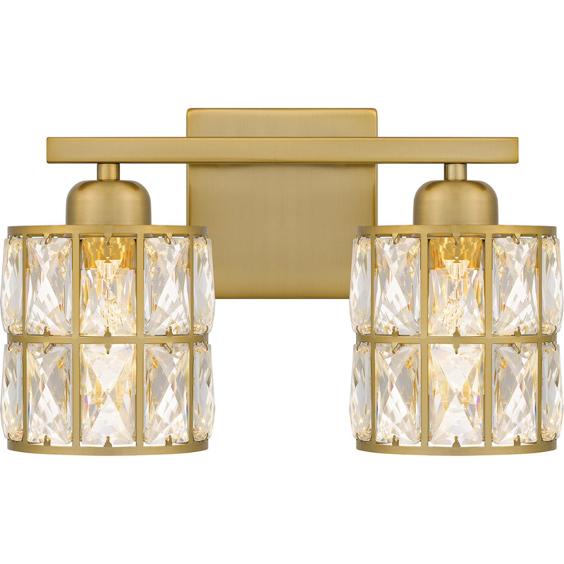 Quoizel GIB8613AB Two Light Bath, Aged Brass