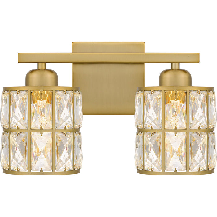 Quoizel GIB8613AB Two Light Bath, Aged Brass