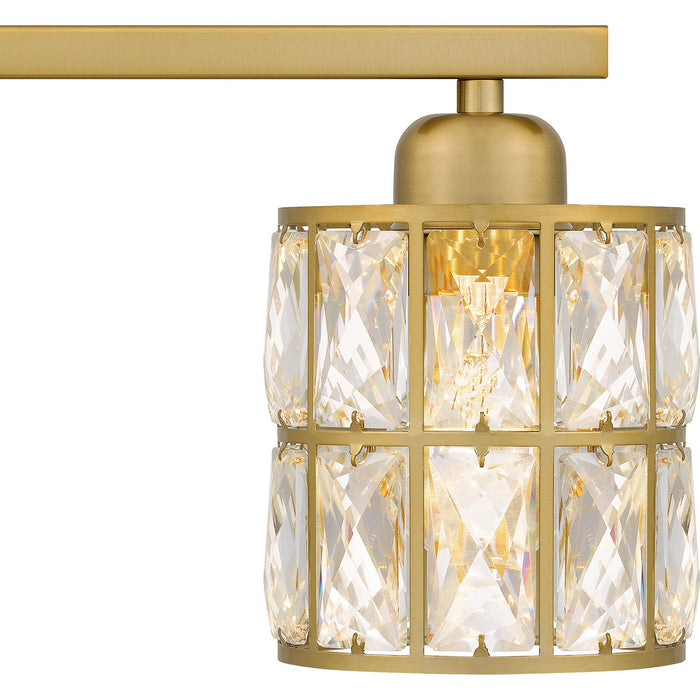 Quoizel GIB8622AB Three Light Bath, Aged Brass