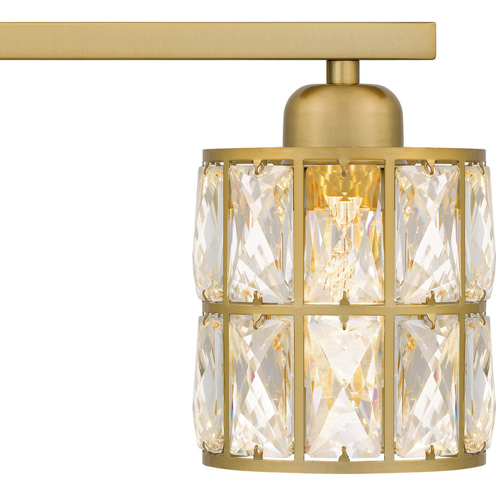 Quoizel GIB8630AB Four Light Bath, Aged Brass
