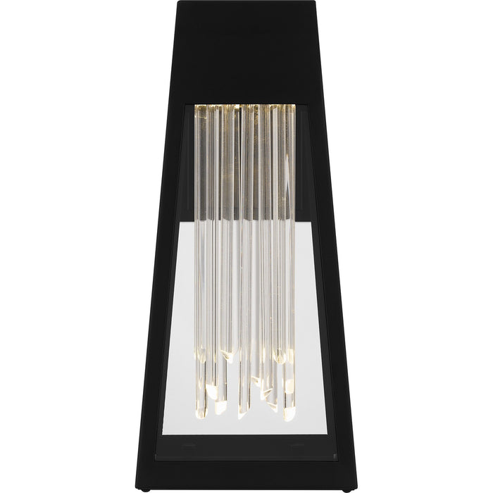 Quoizel GIN8406MBK LED Outdoor Wall Mount, Matte Black