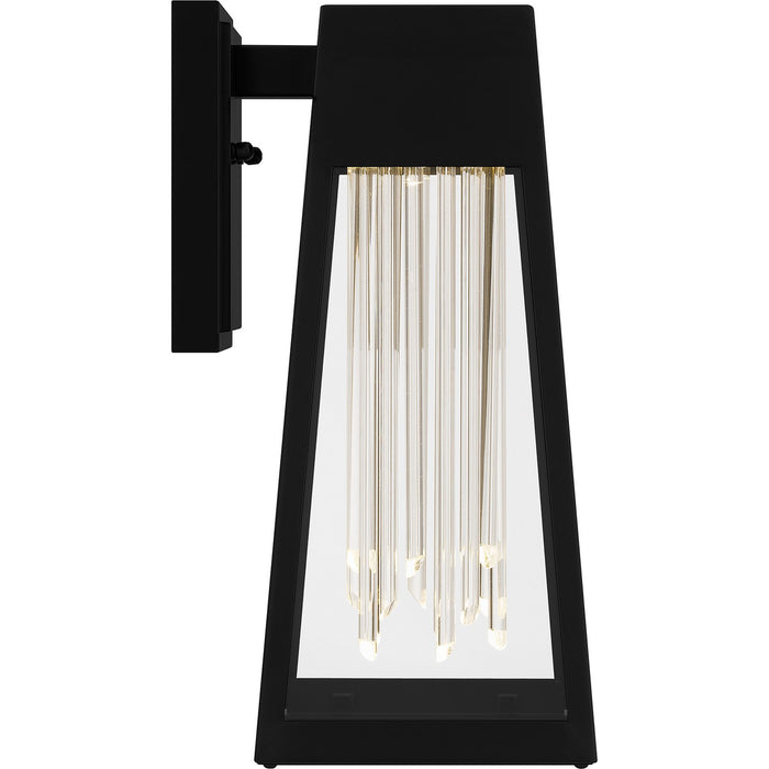 Quoizel GIN8406MBK LED Outdoor Wall Mount, Matte Black