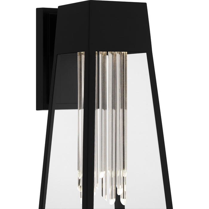 Quoizel GIN8406MBK LED Outdoor Wall Mount, Matte Black