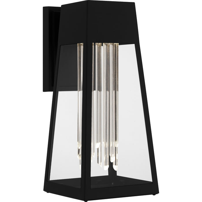 Quoizel GIN8406MBK LED Outdoor Wall Mount, Matte Black