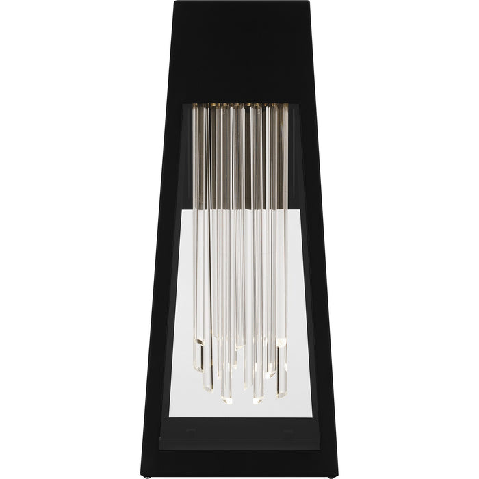 Quoizel GIN8407MBK LED Outdoor Wall Mount, Matte Black