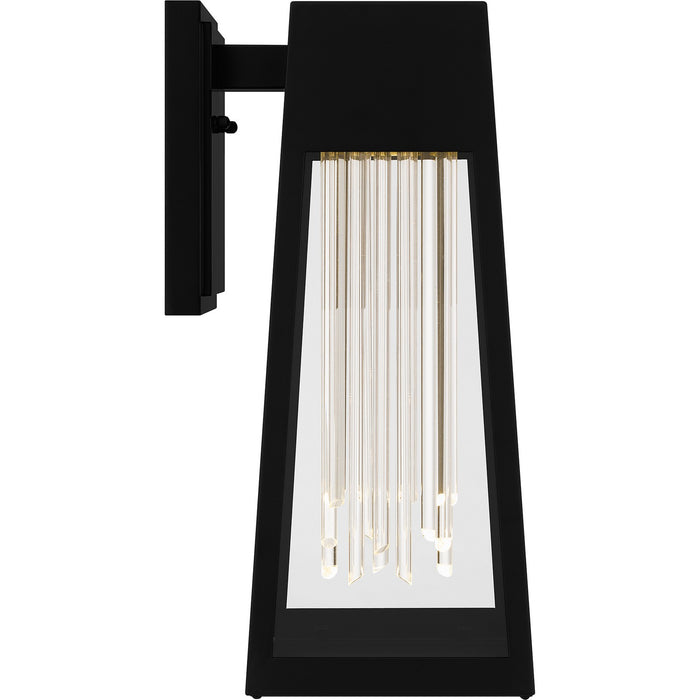 Quoizel GIN8407MBK LED Outdoor Wall Mount, Matte Black