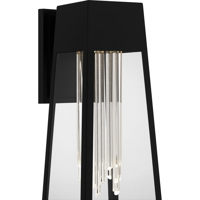 Quoizel GIN8407MBK LED Outdoor Wall Mount, Matte Black
