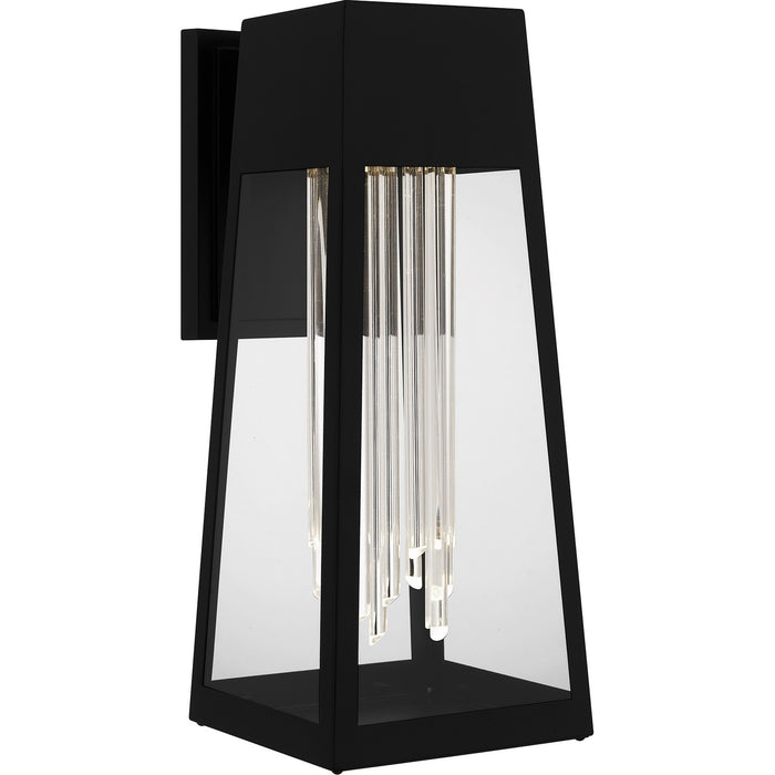 Quoizel GIN8407MBK LED Outdoor Wall Mount, Matte Black