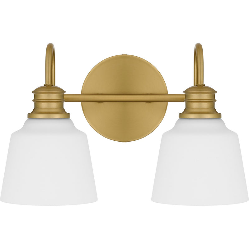 Quoizel HIN8614AB Two Light Bath, Aged Brass