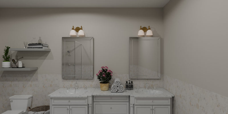 Quoizel HIN8614AB Two Light Bath, Aged Brass