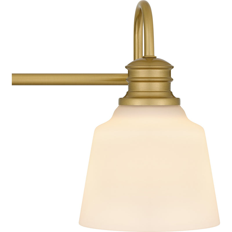 Quoizel HIN8622AB Three Light Bath, Aged Brass