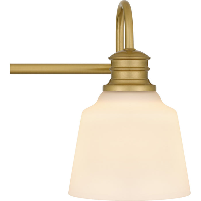 Quoizel HIN8622AB Three Light Bath, Aged Brass