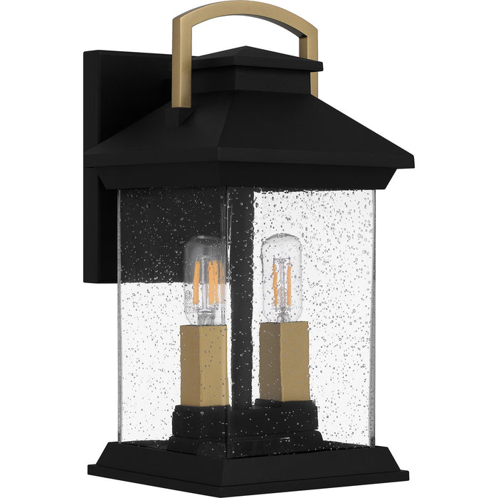 Quoizel HND8206EK Two Light Outdoor Wall Mount, Earth Black