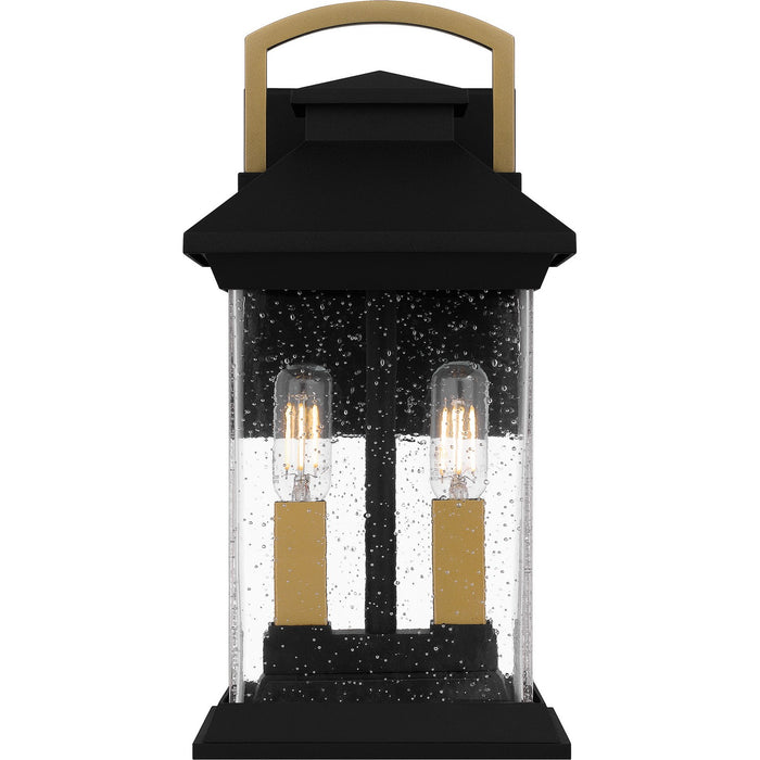 Quoizel HND8206EK Two Light Outdoor Wall Mount, Earth Black