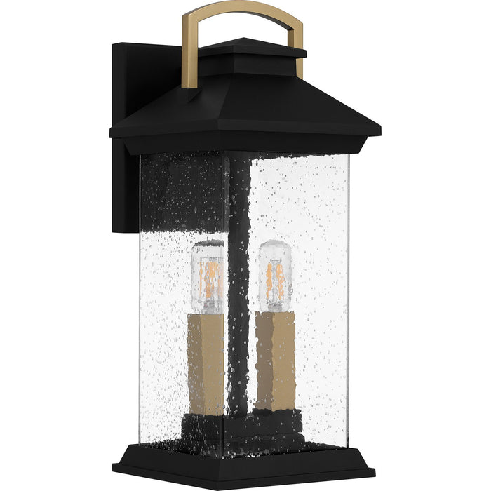 Quoizel HND8306EK Two Light Outdoor Wall Mount, Earth Black