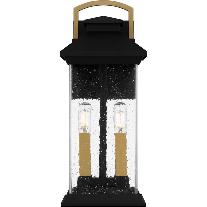 Quoizel HND8306EK Two Light Outdoor Wall Mount, Earth Black