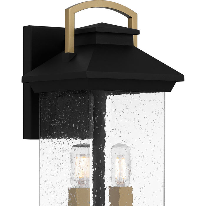 Quoizel HND8306EK Two Light Outdoor Wall Mount, Earth Black