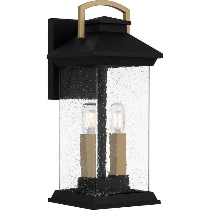 Quoizel HND8306EK Two Light Outdoor Wall Mount, Earth Black
