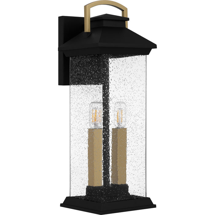 Quoizel HND8406EK Two Light Outdoor Wall Mount, Earth Black