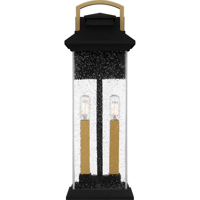 Quoizel HND8406EK Two Light Outdoor Wall Mount, Earth Black