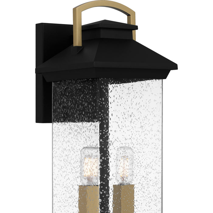 Quoizel HND8406EK Two Light Outdoor Wall Mount, Earth Black