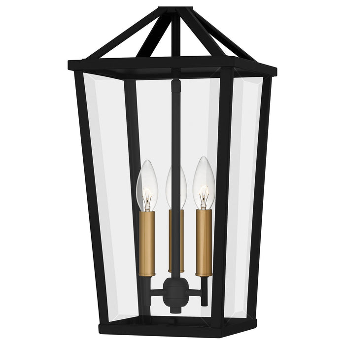 Quoizel HUL1509MBK Three Light Pendant, Matte Black