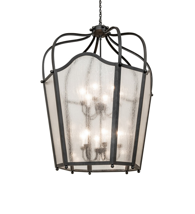 Meyda Tiffany 266327 12 Light Pendant, Old Wrought Iron