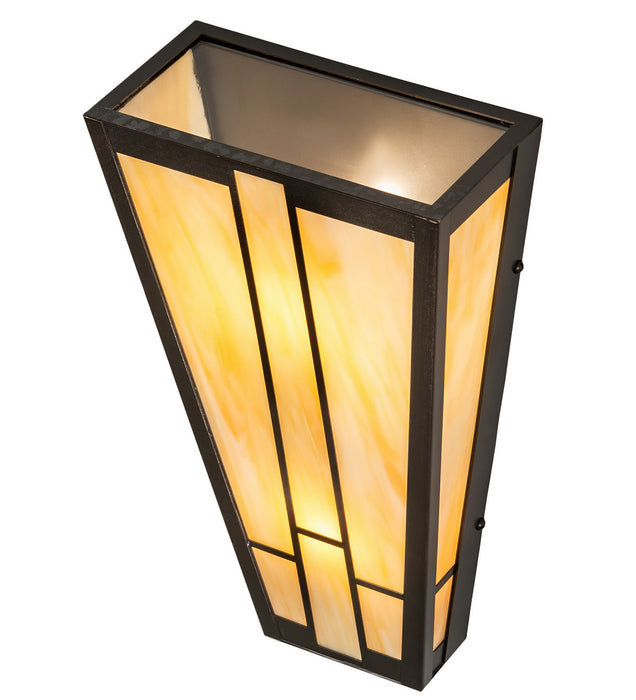 Meyda Tiffany 266996 LED Wall Sconce, Craftsman Brown