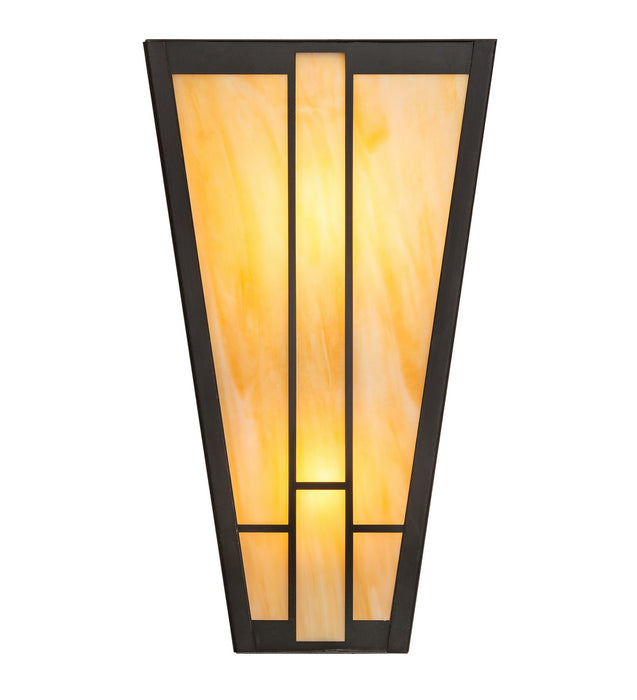 Meyda Tiffany 266996 LED Wall Sconce, Craftsman Brown