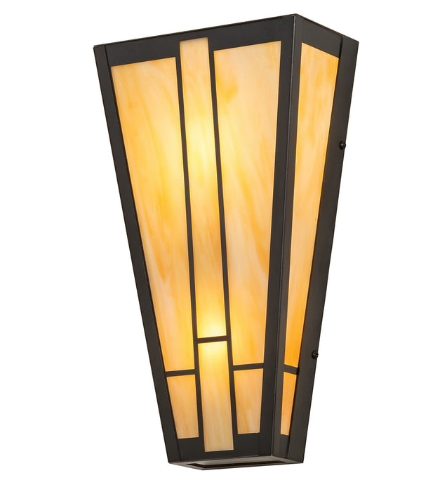 Meyda Tiffany 266996 LED Wall Sconce, Craftsman Brown