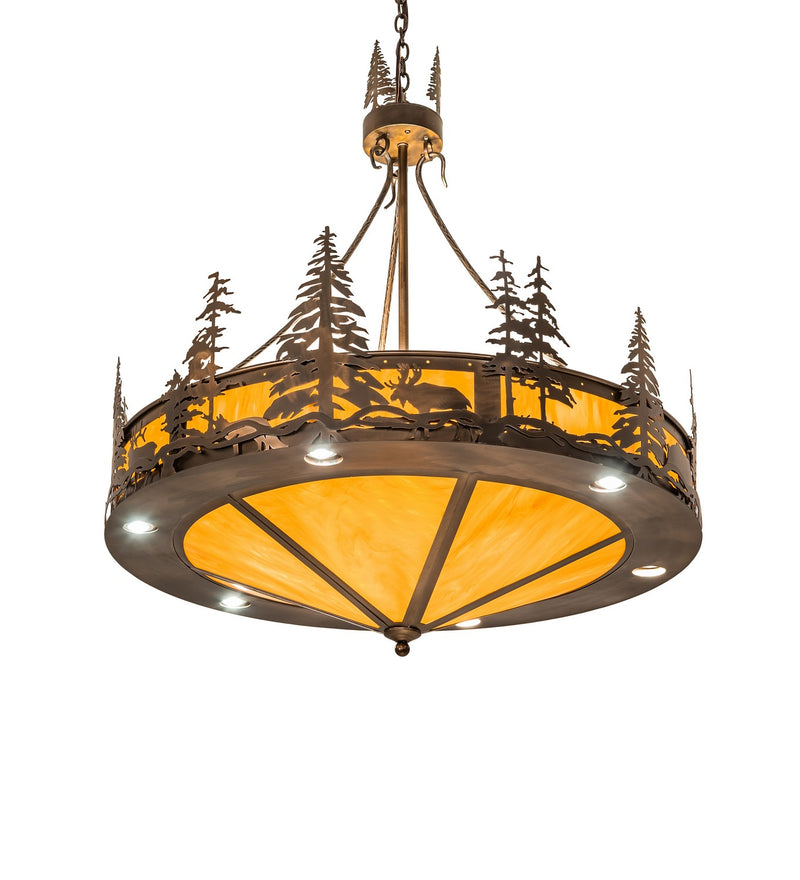 Meyda Tiffany 266997 12 Light Pendant, Antique Copper