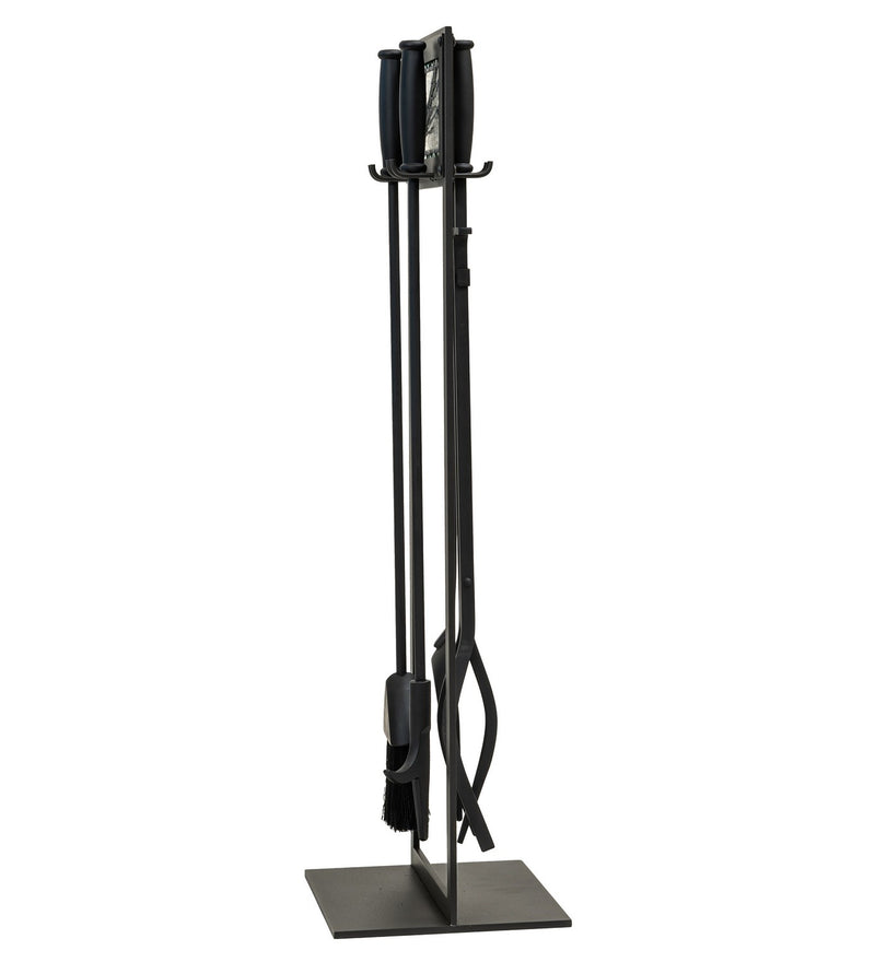 Meyda Tiffany 267285 4 -Piece Fire Place Tool Set, Wrought Iron