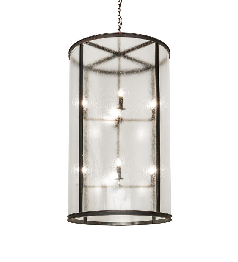 Meyda Tiffany 259210 Eight Light Pendant, Flemish Bronze