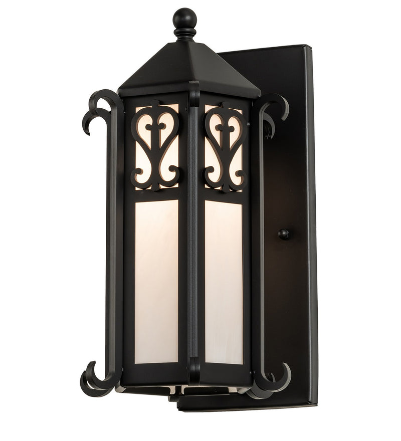 Meyda Tiffany 265001 One Light Wall Sconce, Solar Black