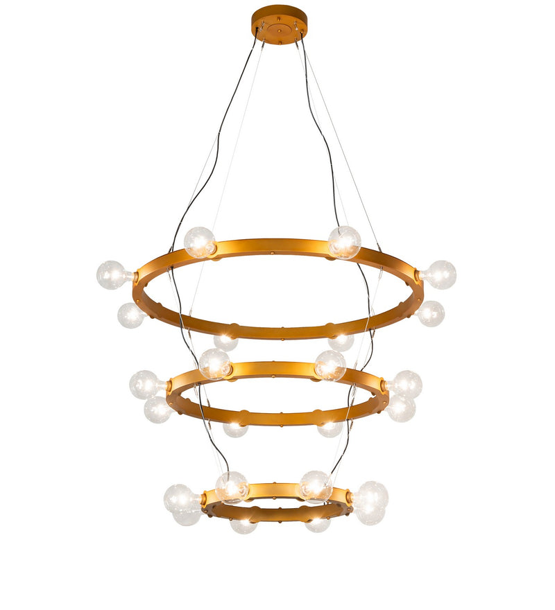 Meyda Tiffany 267946 24 Light Chandelier, Gold Metallic
