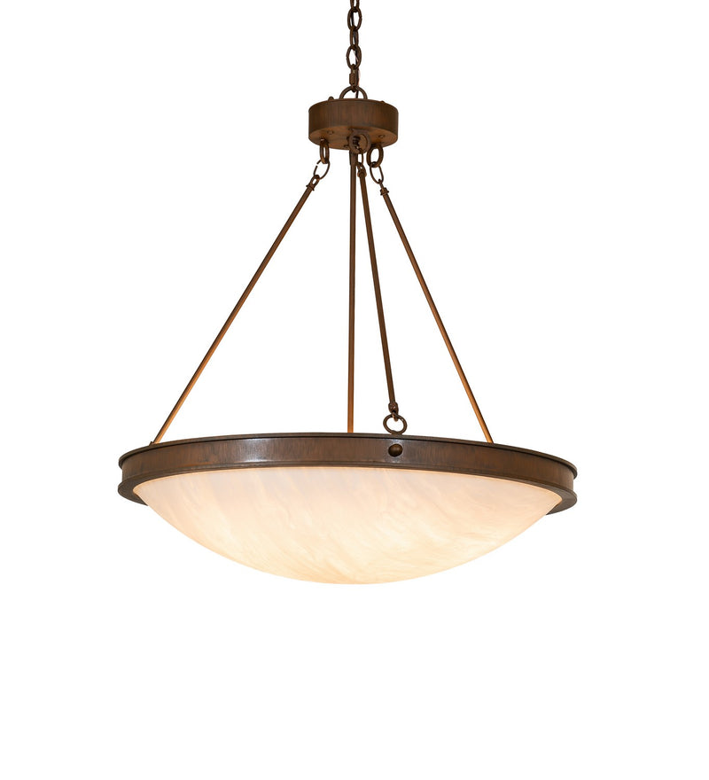 Meyda Tiffany 268103 Six Light Pendant, Rustic Iron
